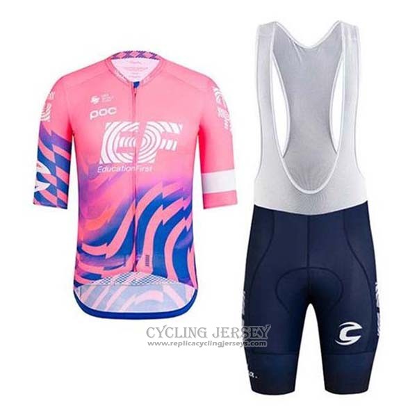 2020 Cycling Jersey EF Education First Pink Short Sleeve And Bib Short